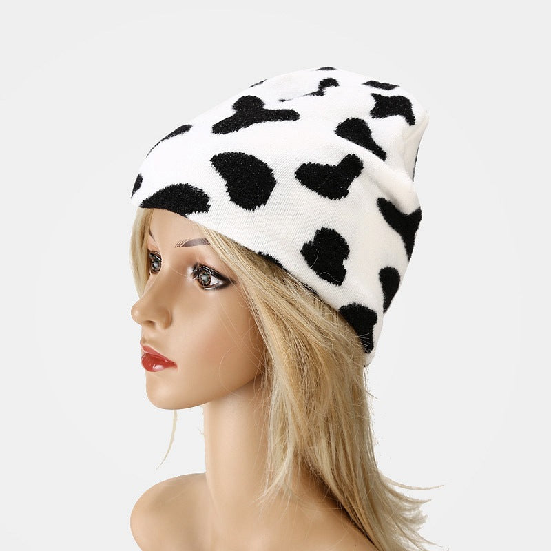 Wholesale Cow Patterned Knitted Hats and Woolen Hats